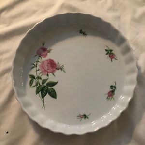 NWOT VINTAGE CHRISTINE HOLM PORCELAIN TART DISH
